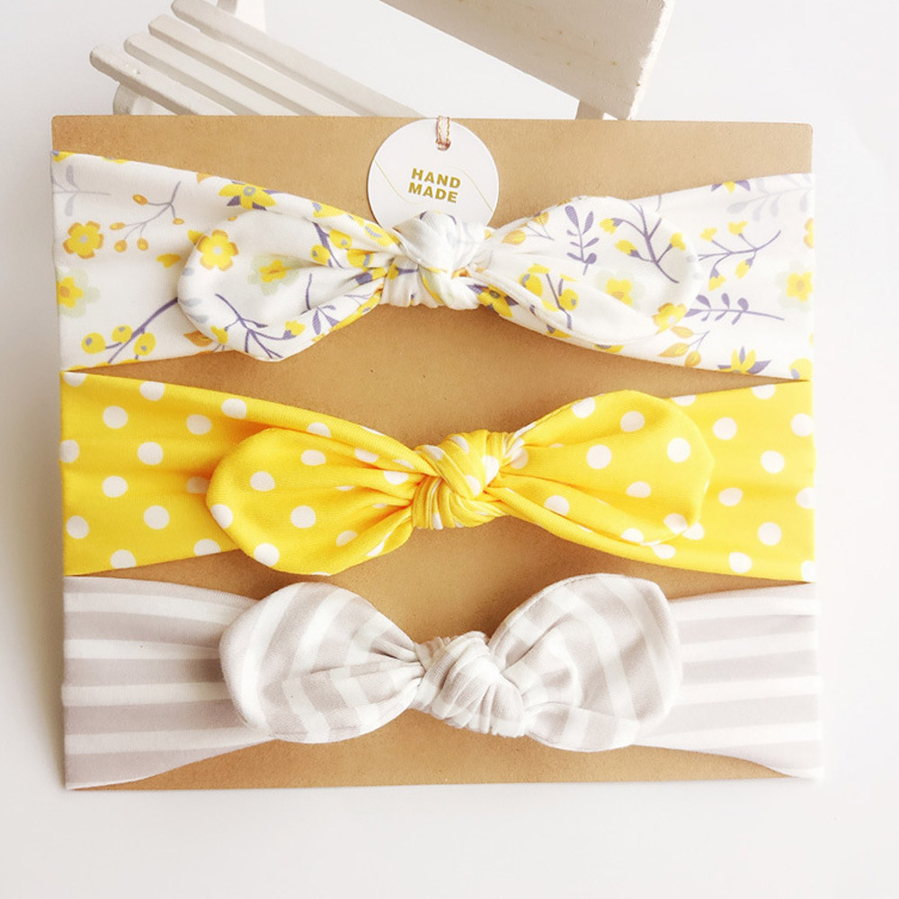 Bow Headbands Infant Wear (Set of 3)